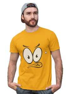 Angry Big Eyes Emoji T-shirt (Yellow) - Clothes for Emoji Lovers - Suitable for Fun Events - Foremost Gifting Material for Your Friends and Close Ones