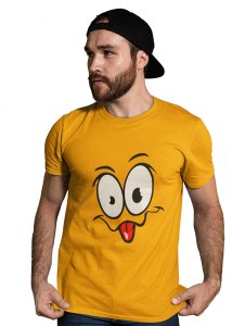 Baby Tongue Emoji T-shirt (Yellow) - Clothes for Emoji Lovers - Suitable for Fun Events - Foremost Gifting Material for Your Friends and Close Ones