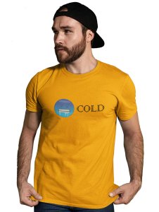 Shivering Cold Emoji T-shirt (Yellow) - Clothes for Emoji Lovers - Suitable for Fun Events - Foremost Gifting Material for Your Friends and Close Ones