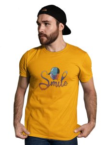 Scary Smile Emoji Printed T-shirt (Yellow) - Clothes for Emoji Lovers - Suitable for Fun Events - Foremost Gifting Material for Your Friends and Close Ones