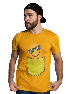 Chilling Emoji T-shirt (Yellow) - Clothes for Emoji Lovers - Suitable for Fun Events - Foremost Gifting Material for Your Friends and Close Ones