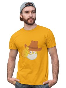 Mask is Compulsory Emoji T-shirt (Yellow) - Clothes for Emoji Lovers - Suitable for Fun Events - Foremost Gifting Material for Your Friends and Close Ones