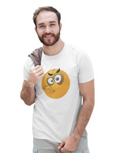Angry Emoji T-shirt (White) - Clothes for Emoji Lovers -Foremost Gifting Material for Your Friends and Close Ones