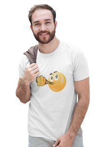 Full Chill Emoji T-shirt (White) - Clothes for Emoji Lovers -Foremost Gifting Material for Your Friends and Close Ones