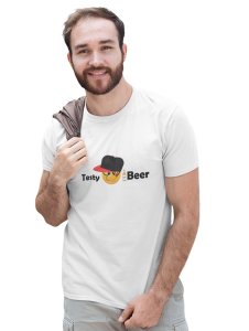 Alcoholic Emoji T-shirt (White) - Clothes for Emoji Lovers -Foremost Gifting Material for Your Friends and Close Ones