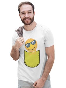 Chilling Emoji T-shirt (White) - Clothes for Emoji Lovers -Foremost Gifting Material for Your Friends and Close Ones