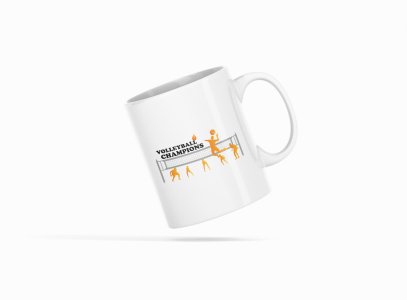 Volleyball Champions - Printed Coffee Mugs For Sports Lovers