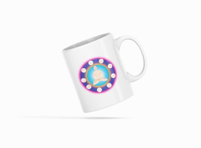 A Man Is Sitting Without Clothes, Surrounded By Many Peoples - Printed Coffee Mugs For Yoga Lovers