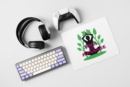 Yoga and massage - yoga themed mousepads