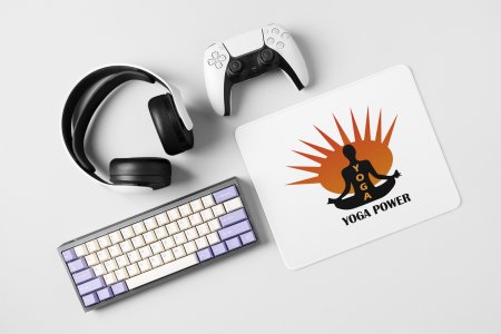Yoga power - yoga themed mousepads