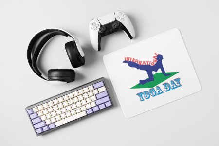 Yoga day - yoga themed mousepads