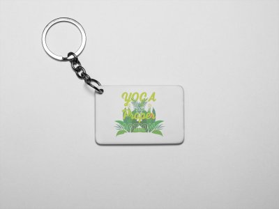 Yoga is Art of Proper Action - Printed Acrylic Keychains(Pack Of 2)