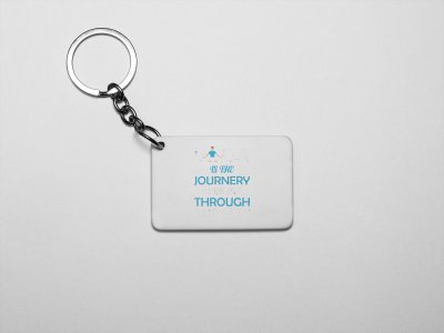 Journey of the self Text - Printed Acrylic Keychains(Pack Of 2)