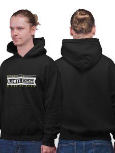Ability Is Limitless printed black hoodies for winter casual wear specially for Men
