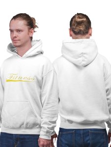 Fitness printed artswear white hoodies for winter casual wear specially for Men