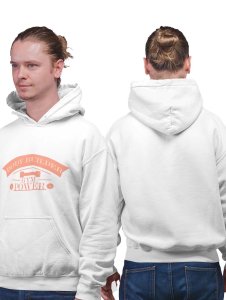 Body Builder, Gym Power,(BG Orange) printed artswear white hoodies for winter casual wear specially for Men