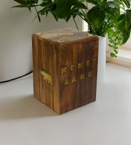 Elephant icon durable handcrafted money bank/ gullak/ piggy bank with coin slot for kids