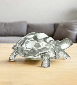 Big size Turtles (glass) / vastu tortoise showpiece /Feng Shui kachua for home and office decor