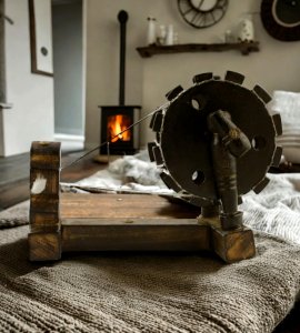 Quality handcrafted wooden Gandhiji's charkha /spinning wheel showpiece for home decor