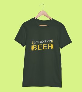 Blood type beer - Printed Tees for men - designed for fun and creative atmosphere around you - youth oriented design