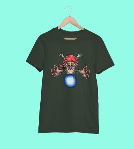 Evil skull Illustration art - Printed Tees for men - designed for fun and creative atmosphere around you - youth oriented design