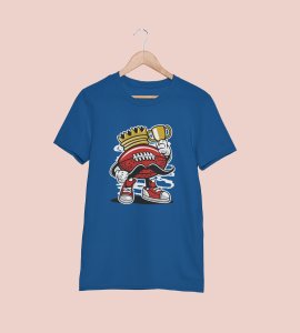 rugby ball Illustration art - Printed Tees for men - super comfy - designed for fun and creative atmosphere around you - youth oriented design