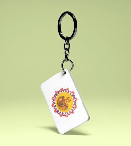 Diwali Radiance Keychain - Beautiful Diya and Rangoli Design(Pack Of 2)
