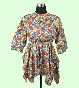 Women's Round Neck Top in Light Brown - Chic and Versatile