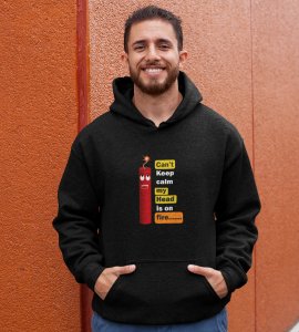 Baby cracker printed diwali themed black Hoodie specially for diwali festival