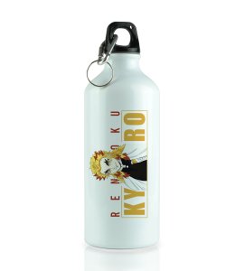 Ignite Your Thirst: Kyojuro Rengoku Illustrated Sipper Bottle