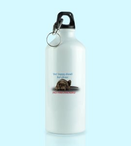 Cute Dog Diwali sipper bottle - Yes Happy Diwali, But Please No Firecracker