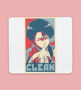 Captain's Gaze: Levi Ackerman's Intensity on an Exclusive Anime Mouse Pad