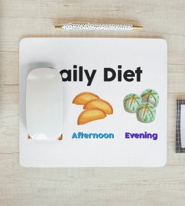 Diwali Sweet Lover's Daily Diet Mouse Pad - A Sweet Tooth's Delight