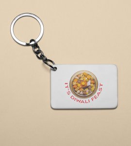 The Diwali Feast Keychain - A Plate Full of Festive Delights(Pack Of 2)