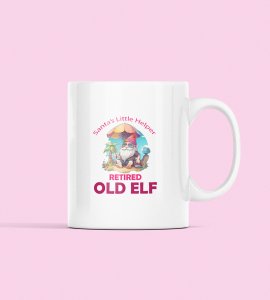 Santas Friend Old Elf Design Coffe Mug Santa Coffe Mug Design