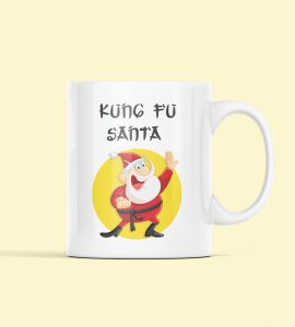 Kung Fu Santa Design On Coffe Mug Best Gift