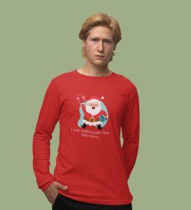 Lovely Santa: Cute And Beautiful DesignedFull Sleeve T-shirt Red Best Gift For Boys Girls