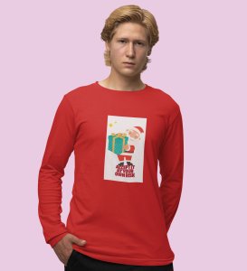 Gift Man Santa: Perfectly DesignedFull Sleeve T-shirt Red Best Gift For Boys Girls