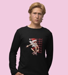 Savage Santa: Cool DesignerFull Sleeve T-shirt Black Perfect Gift For Secret Santa