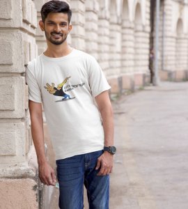 New Year Dance White Printed T-shirt For Mens On New Year Theme Best Gift For New Year