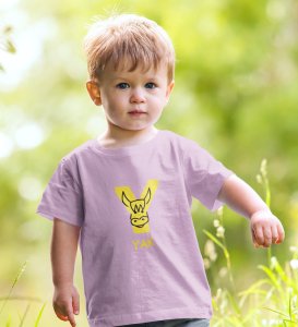 Yellow Yak, Printed Cotton Tshirt (purple) for Boys