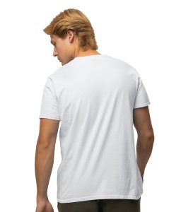 JD.TRENDS Campfire & Cocktails White Round Neck Cotton Half Sleeved Men's T-Shirt with Printed Graphics