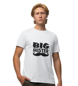 The Pop White Round Neck Cotton Half Sleeved Men's T-Shirt with Printed Graphics