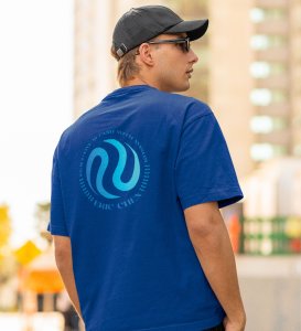 Cash With Wings Blue Round Neck Cotton Half Sleeved Mens TShirt with Printed Graphics