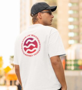 Change Of Success Wings White Round Neck Cotton Half Sleeved Mens TShirt with Printed Graphics