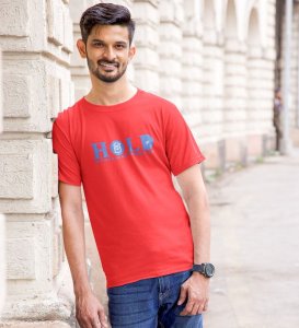 My Retirement Plan Wings Red Round Neck Cotton Half Sleeved Men's T Shirt with Printed Graphics