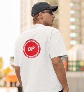 Wealthy People Choice Wings White Round Neck Cotton Half Sleeved Men's T Shirt with Printed Graphics