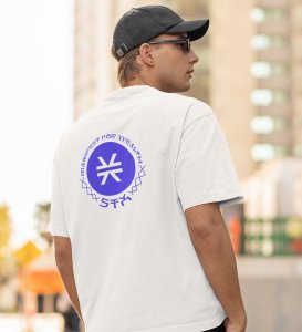 Manifest For Wealth Wings White Round Neck Cotton Half Sleeved Men's T Shirt with Printed Graphics