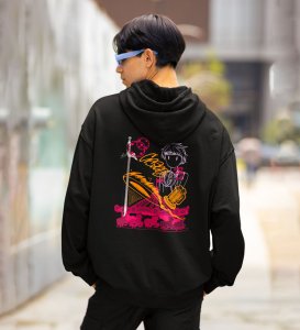 The Last Knight Black back printed hoodies for men