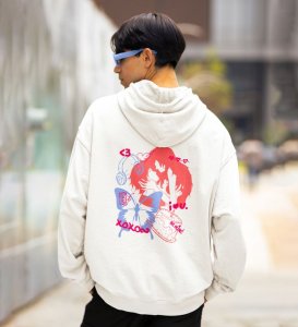 Tangled Souls White Back Printed Graphic Hoodies For Men